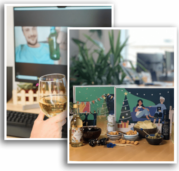 Virtuele kerstmarkt borrel
