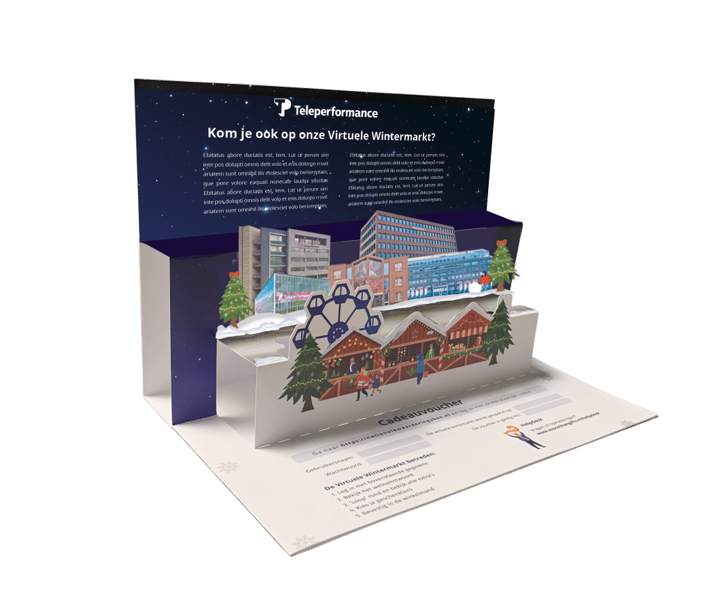 Pop-up voucher van teleperformance