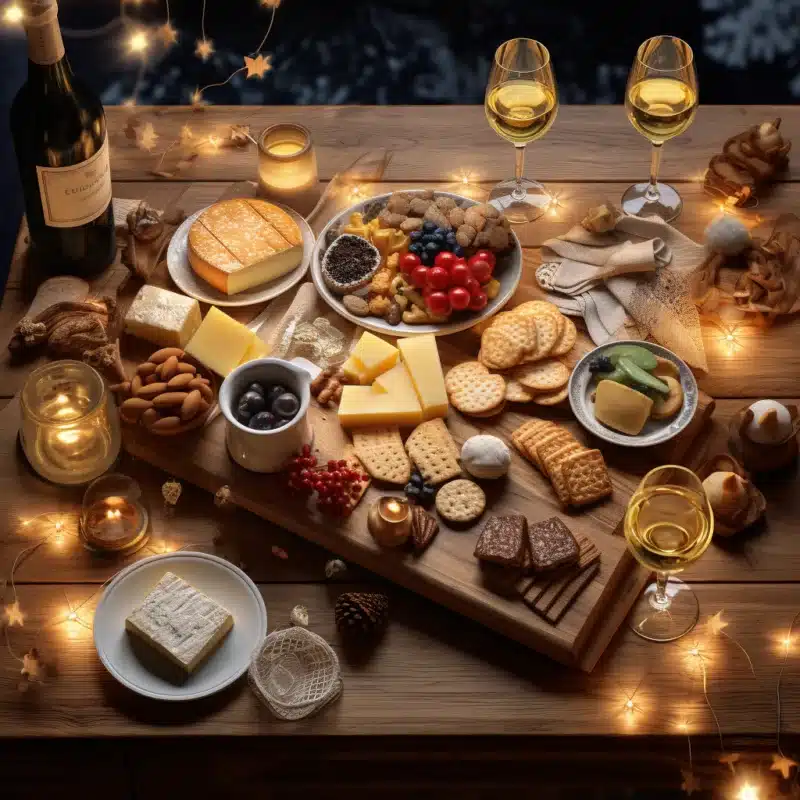 DOSSer_wooden_table__glasses_of_champagne__mugs_hot_chocolate___35159ca7-03fb-4a4e-8f7a-1515ba7b3559-800x800 - More Than Gifts Heerlijk kerstmaal