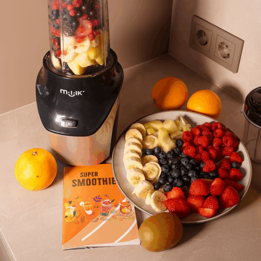 Smoothie voorbereiding met verse vruchten