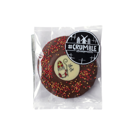Crumble stroopwafel Sinterklaas