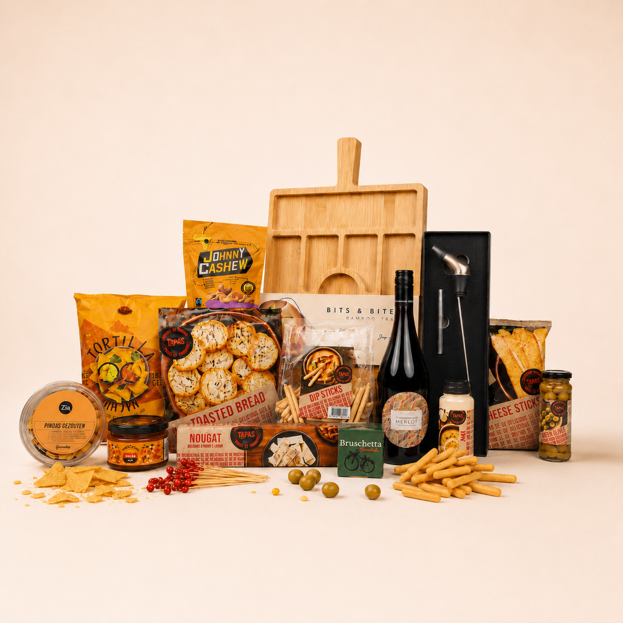 Volle tapasplank Kerstpakket