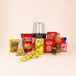 Popcornmachine als hoofdgeschenk van Gepoft op de bank Kerstpakket