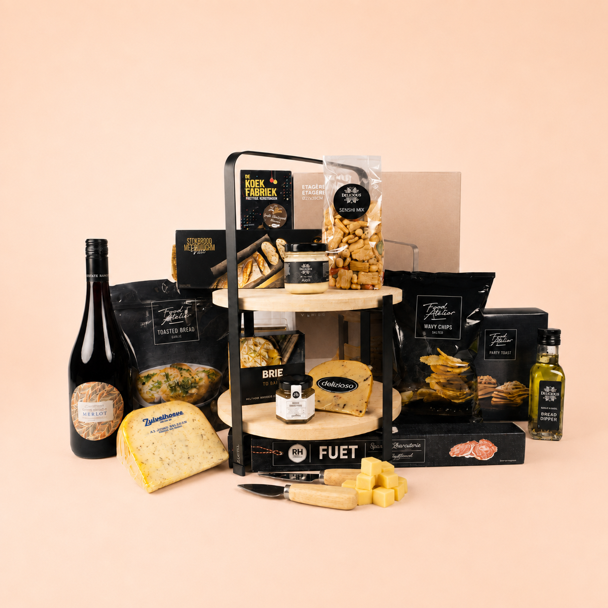 De kaasborrel kerstpakket
