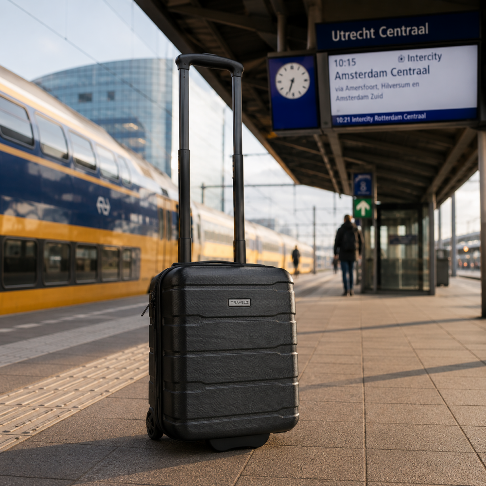 Handbagage Trolley Zwart – 24L sfeerfoto